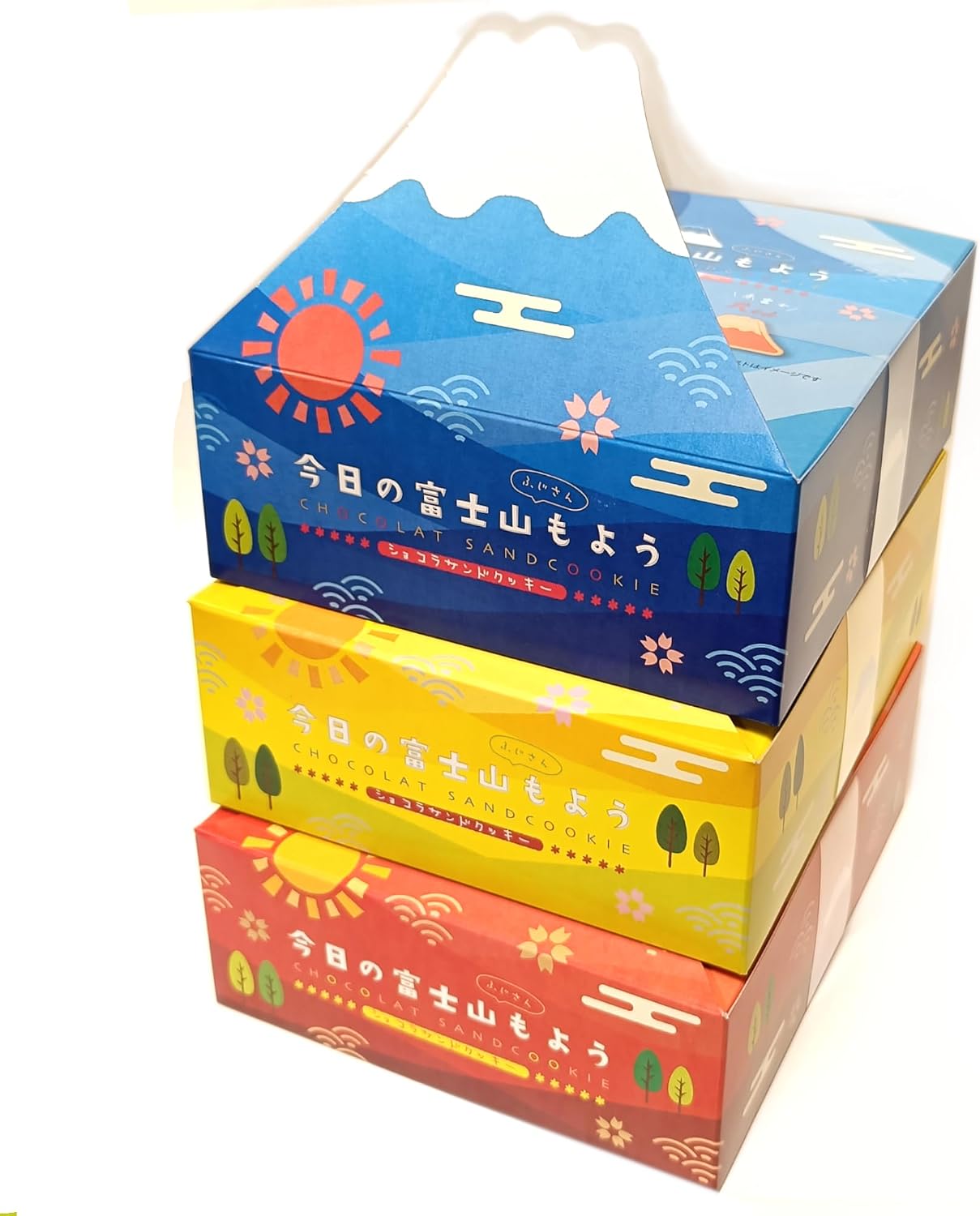 Set of 3 Boxes: Mt. Fuji Today, Chocolate Sandwich Cookies, 8 Pieces
