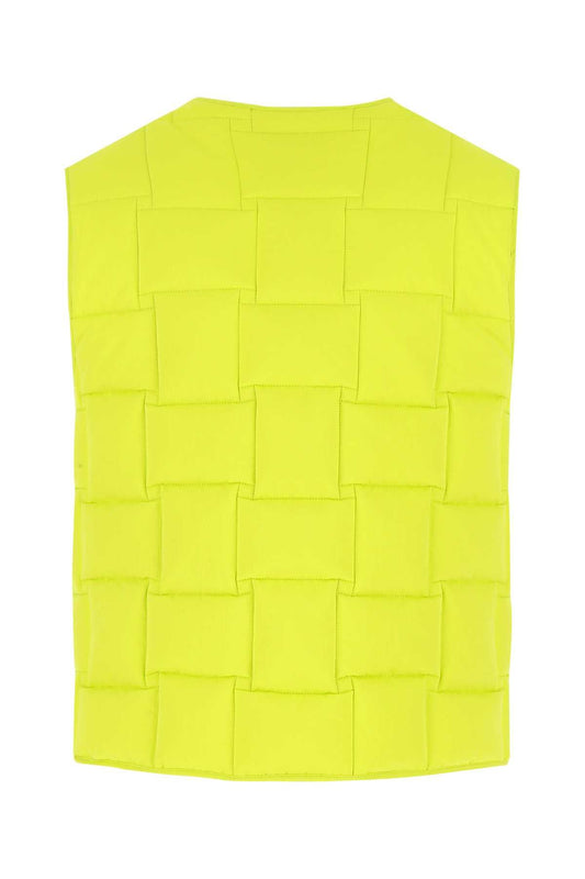 Bottega Veneta Acid Green Nylonパッド入りベスト - Image 1