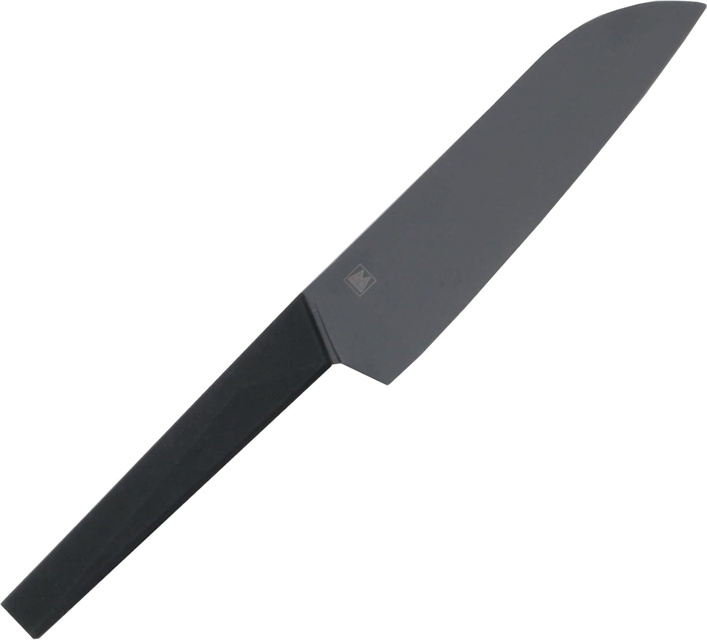 SATAKE Sangyo AB001 Knife, Biya Kitchen, Black, Santoku Knife, Made in Japan, 6.7 inches (17 cm) All-Purpose Knife