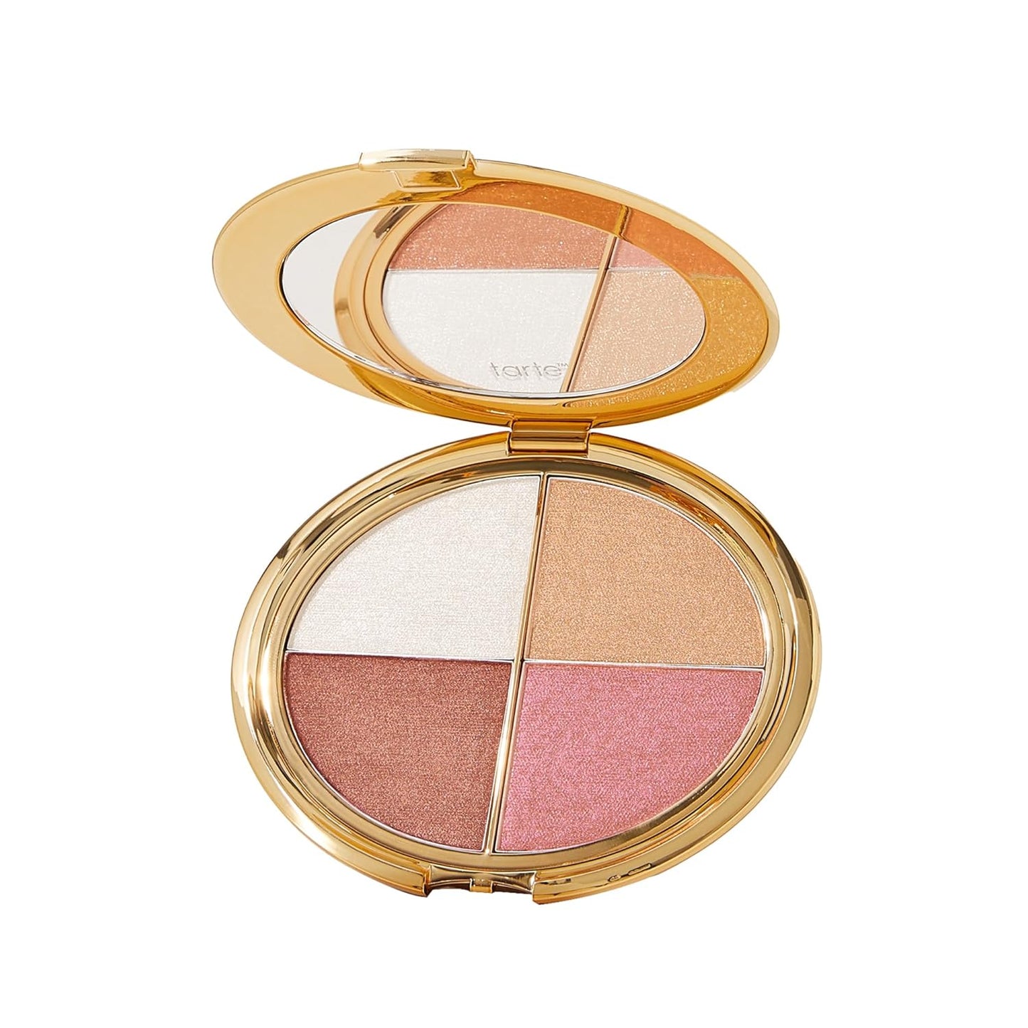 tarte Glow Wardrobe resaltando paleta de ojos y mejillas – Resaltador, rubor, bronce y sombra de ojos, maquillaje viral todo en uno para cara y ojos para Everday Radiant Blendable Glow, vegano y libre