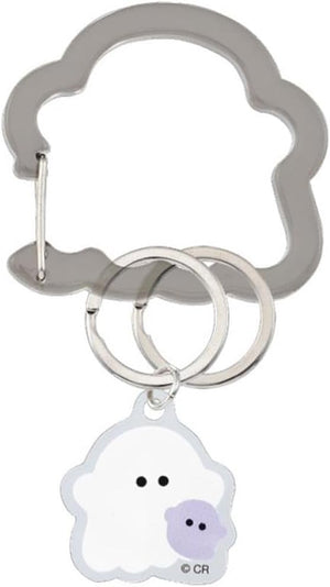 Crax 211105 Acrylic Carabiner with Charm Keychain Mascot, Mark, Mejirushi