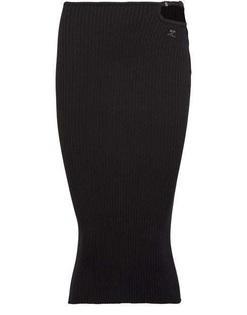 COURREGES ループ リブニット スカート - Image 1