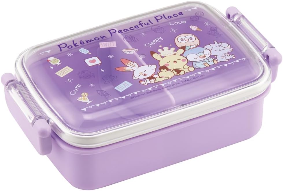 Skater (Skater) Bento Box for Kids, 450ml, Fluffy Serving Dome Lid, Lunch Box, 1-Tier, Made in Japan, Pokemon, Poké Piece, 24 RBF3ANAG-A