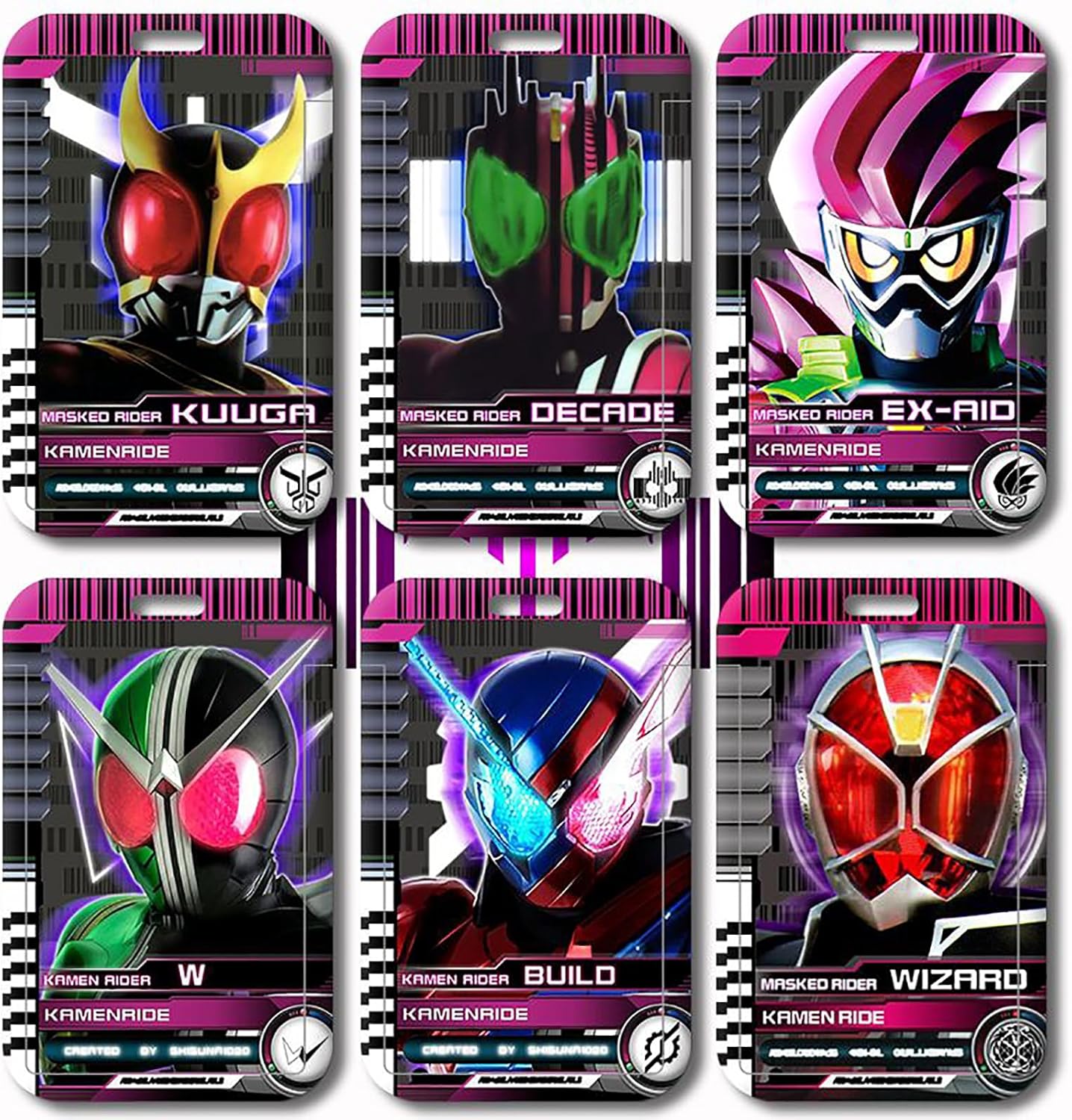 Kamen Rider IC Card Case, Pass Case, Name Badge Case, Commuter Holder, Portable, Convenient for Commuting to Work or School, Miscellaneous Goods, Cheering Goods, Commemorative, Doujin Gift, Birthday