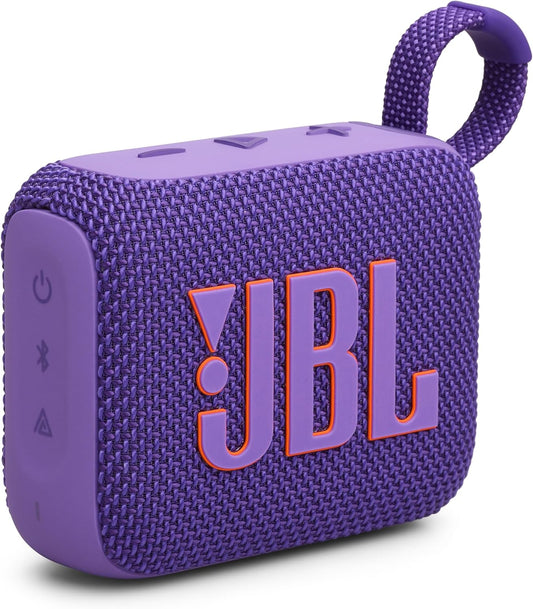 JBL GO 4 Portable Bluetooth Speaker IP67 Waterproof Dustproof Compact Lightweight Outdoor Auracast 45mm Driver (Purple)