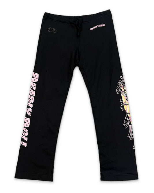 CHROME HEARTS 'X DEADLY DOLL 'ART BASEL' FLARE SWEATPANTS
