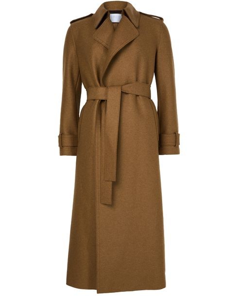 HARRIS WHARF LONDON Double-stitched long trench in pressed wool - Image 1