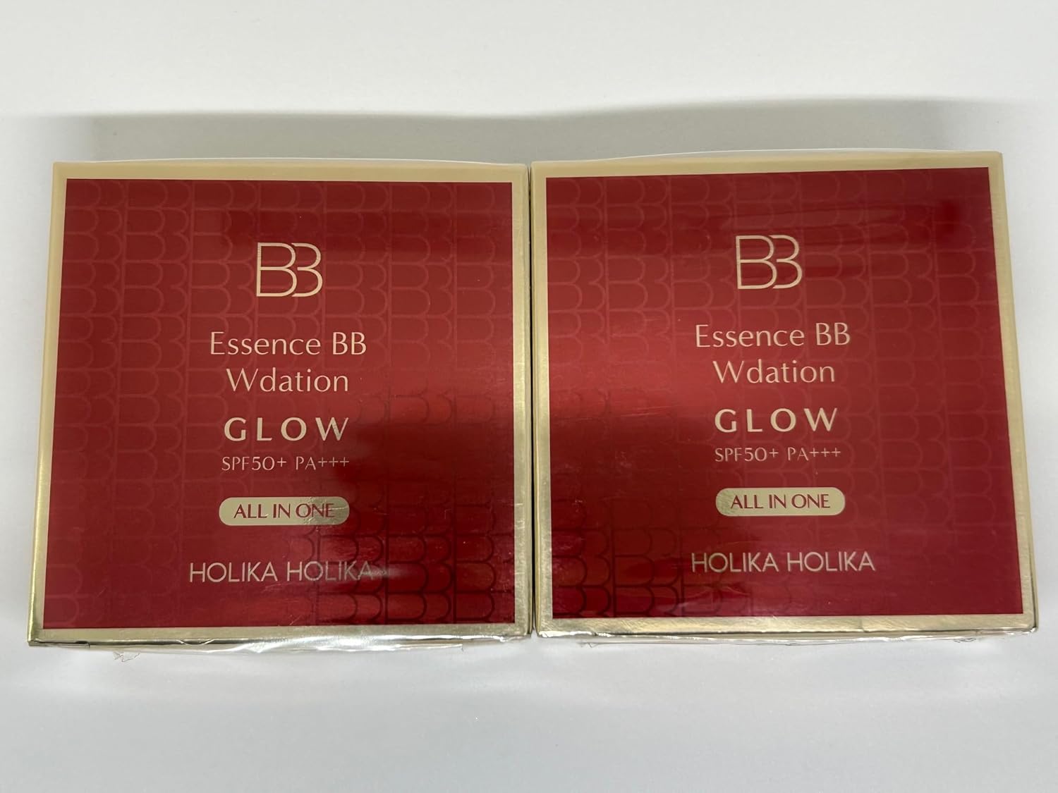 Holika Essence BB W Setting Glow Set of 2 Cotton Puff (20 Sheets) with 1 Box