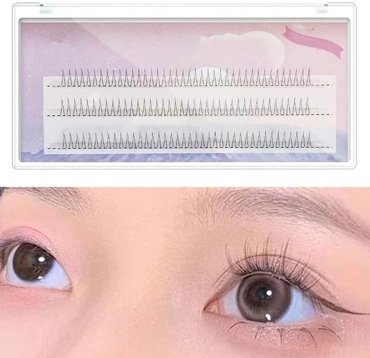 Lower Eyelashes (120 Bundles) Lower False Eyelashes, Daily Makeup, Participating in Parties, Dating, Natural, Easy for Beginners, Eye Larger, Ultra Thin, V-Shaped, 0.2-2.4 - 0.3 inches (5 - 6 - 7 mm),