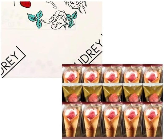 Audrey "Glacier Assortment, 15 Pieces" Milk & Chocolate Assortment, 15 Pieces, Sweets, Confectionery, Langue de Chat, Tokyo Souvenir, Souvenir, Offering, Confectionery