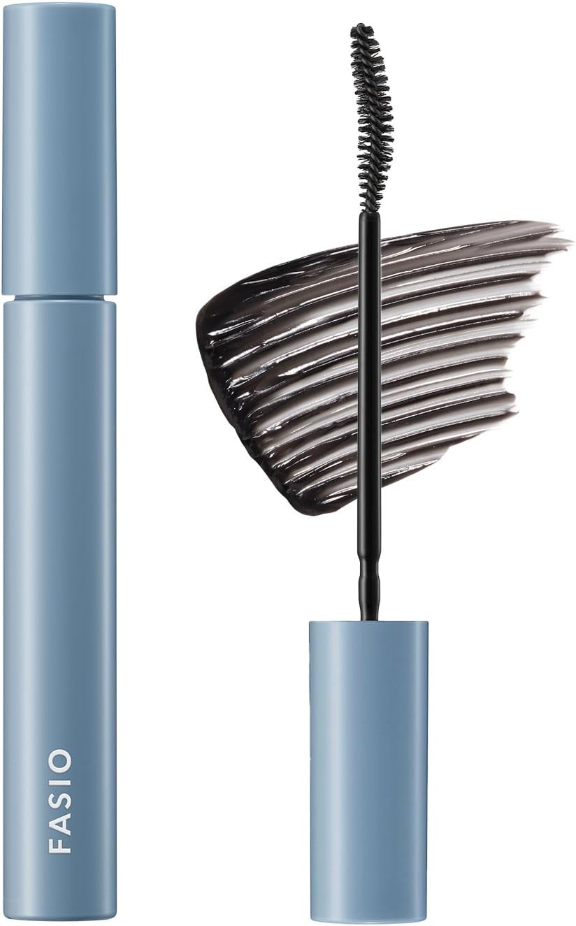 FASIO Ultra WP Mascara (Curl) 03, Clear Black, 0.2 oz (6 g), Ultra Waterproof, Sweat & Sebum Unscented