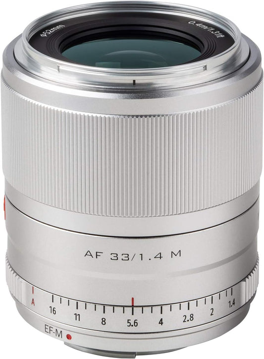 VILTROX Monofocal Lens EF-M 33mm f1.4 STM AF Canon EF-M Mount Replacement Lens APS-C Monofocal Lens for Canon EOS M10/M50 M100 M3 M5 M6 M6 II Cameras
