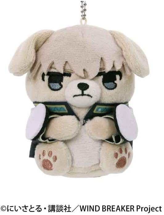 Ensky TV Anime "WIND BREAKER" Animal Fourze Mascot 4. Ren Kaji, Approx. H 4.1 x W 3.0 x D 2.8 inches (105 x 75 x 70 mm), Polyester, M