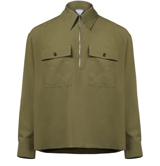 BOTTEGA VENETA ライトコットンサージ製 オーバーシャツ - Image 1