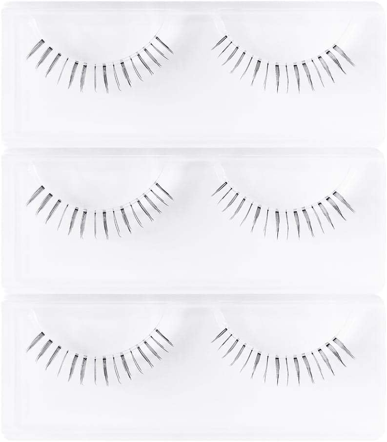 3 Pairs Lower Eyelashes False Eyelashes Transparent Axis False Eyelashes Natural Lower Eyelashes Lower Eyelashes High Quality Fiber Manual
