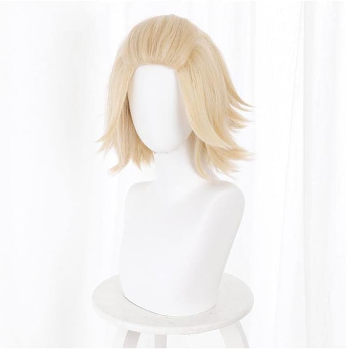 LVMEY Tokyo Revengers Cosplay Wig, Manjiro Sano, Heat Resistant, Disguise Wig, Cosplay Wig, Cosplay Costume, Comic Event, Halloween, Christmas, Cultural Festival, School Festival, Wig Net Included