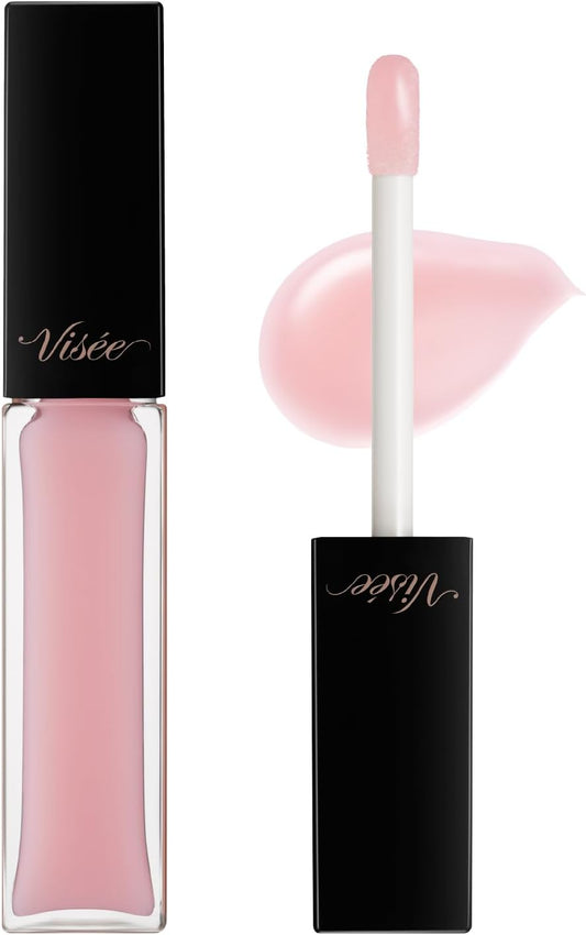 Visee Essence Lip Plumper, SP001, Sheer Pink, Lip Gloss, Lustrous Feel, Plump Volume, Moisturizing, Warm, 2.2 fl oz (5.5 ml)
