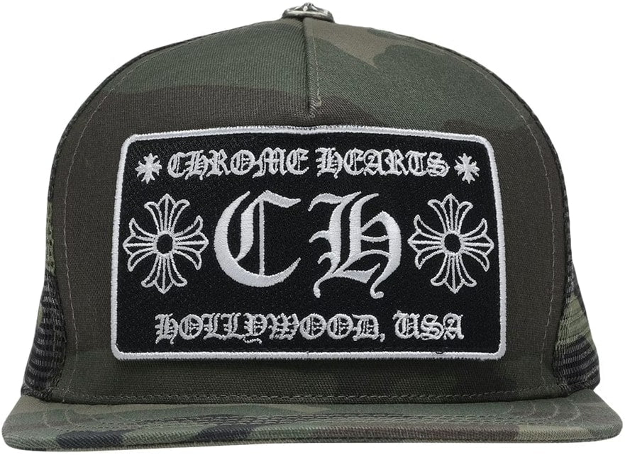 CHROME HEARTS 'HOLLYWOOD CAMO' TRUCKER HAT