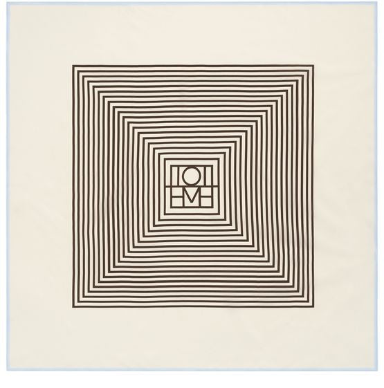 TOTEME Silk scarf with monogram in the middle - Image 1