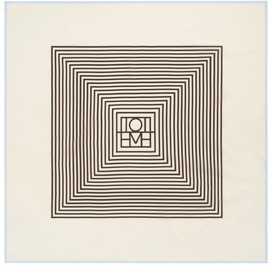 TOTEME Silk scarf with monogram in the middle - Image 1