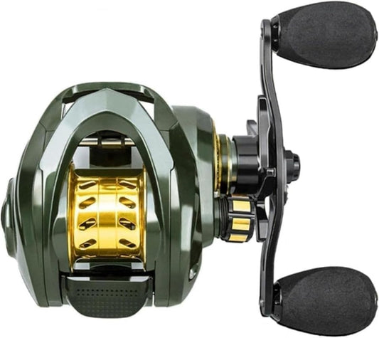 Bait Reel Bait Finesse Reel 6.3:1 Fishing Reel Lightweight Max Drag Speed Ratio 10pcs N48 Strong Magnets for Pool Saltwater Stream Fishing Octopus Fishing Jigging Bass Fishing Strong Magnet