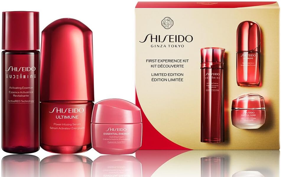 SHISEIDO ALTIMOON FIRST EXPERIENCE KIT 2025 + Holiday Shopper | Serum 15ml + Lotion 30ml + Cream 15g | Skin Care Kit | Trial & Travel | Moisturizing, Crisp, Dry, Transparent, Holiday | Shiseido
