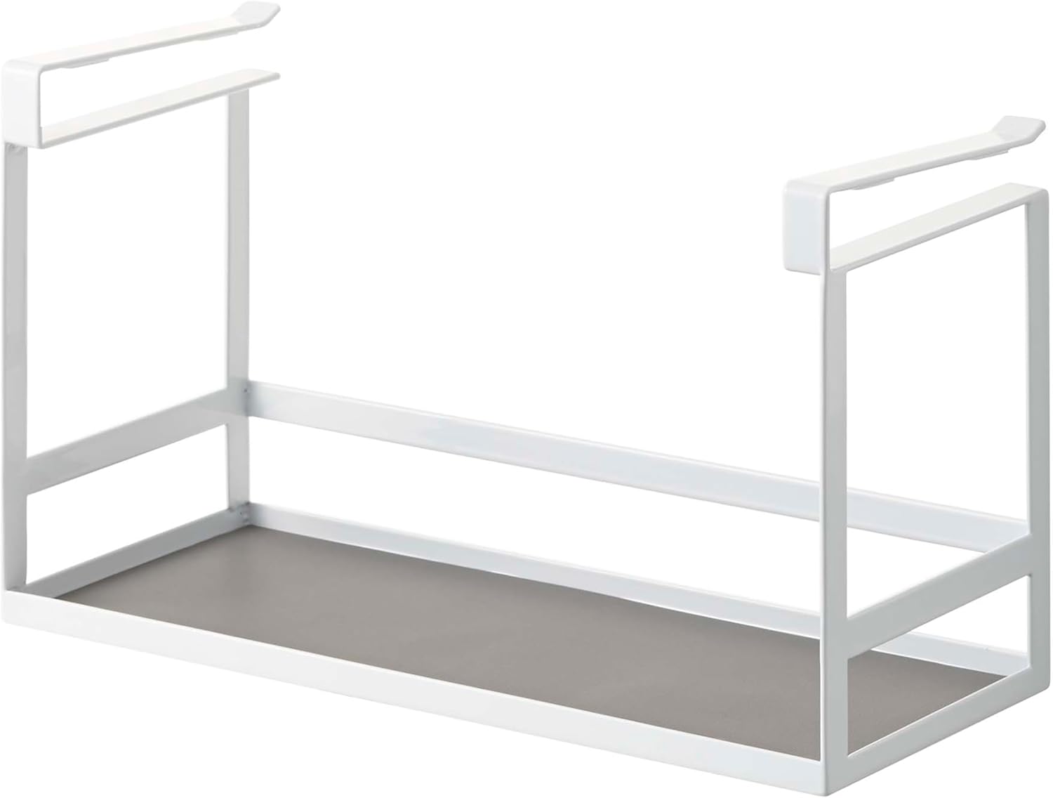 Yamazaki 2466 Under Cabinet Seasoning Rack, White, Approx. W 12.0 x D 4.9 x H 7.1 inches (30.5 x 12.5 x 18 cm), Tower Kitchen Rack, Hanging Shelf