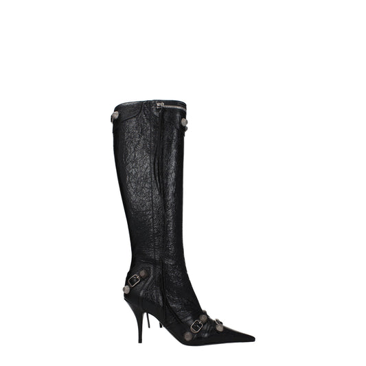 Balenciaga Boots Women Leather Black - Image 1