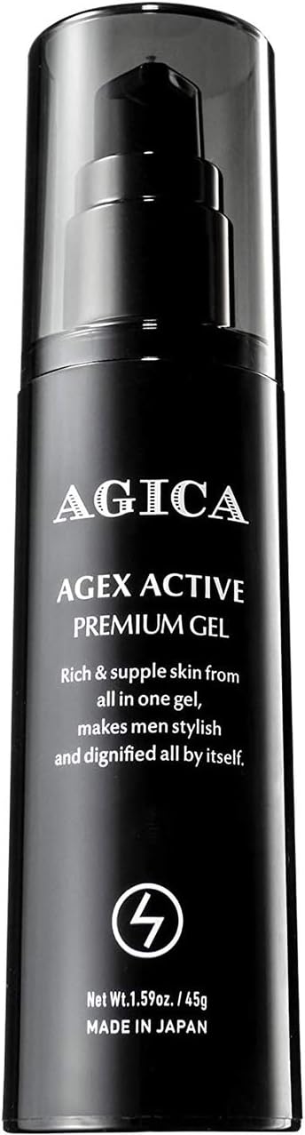 AGEX ACTIVE PREMIUM GEL Men's All-in-One Gel, Adult Acne, Rough Skin, Stains Dullness, Aging Care, For Men, Skin Care, Quasi-Drug, Made in Japan, 1.6 oz (45 g)