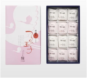 Tsuru Tamago Honpo Okayama Meika Vine Eggs, 12 Pieces (Marshmallow/Manju), Legacy Sweets, Souvenir, Gift, Okayama, Individual Packaging