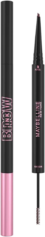 Maybelline Brow Ink Color Tint Duo 2-in-1 Eyebrow Mascara + Pencil, 06 Dusty Pink