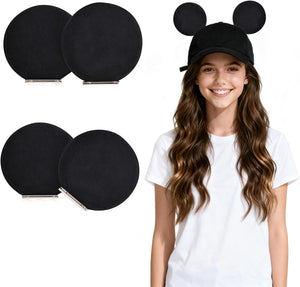 Orejas magnéticas de ratón para sombreros, clips de oreja extraíbles, accesorios de decoración para gorras, hombres, mujeres, familias en parques temáticos