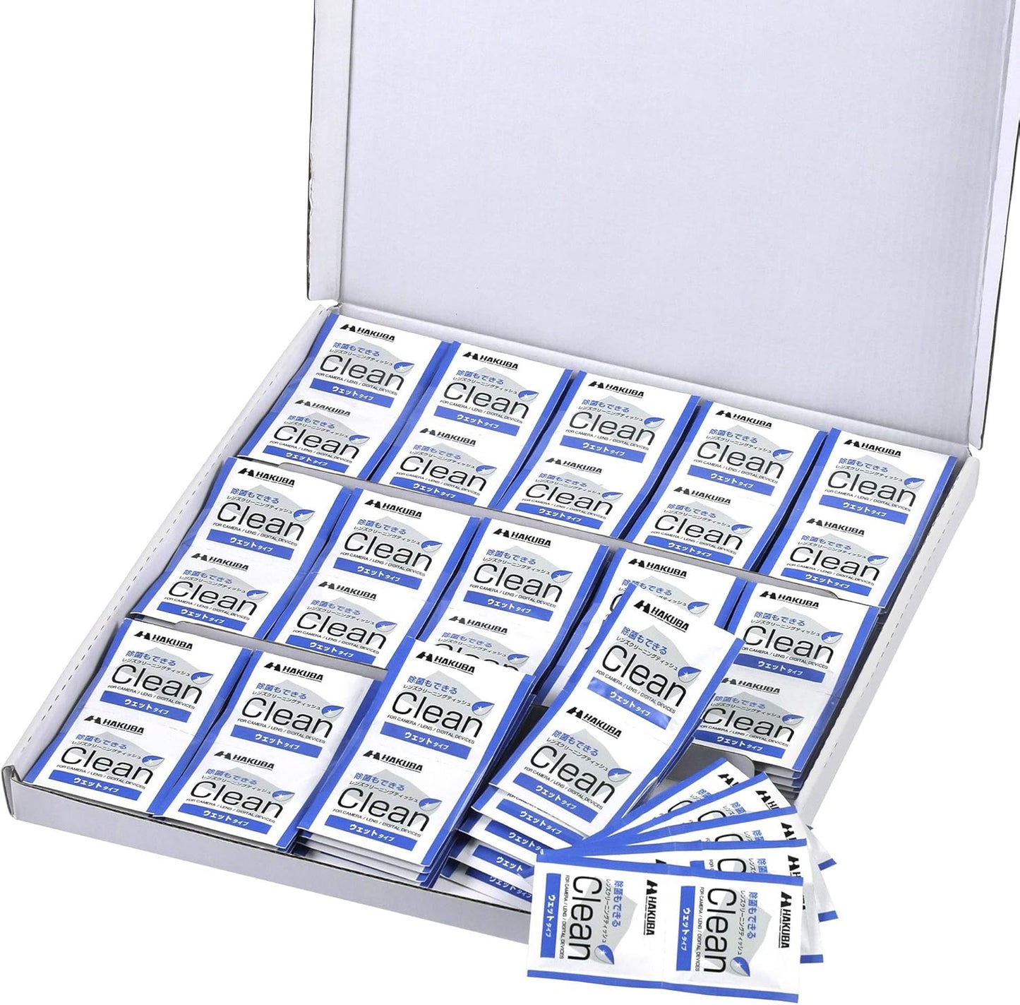 HAKUBA 4977187329780 Lens Cleaning Tissues, Individual Packaging, 150 Sheets, Quick Dry Wet Type, Quick Drying, Alcohol Use, Cleaning Cloth, For Smartphone and Camera LCD Screen