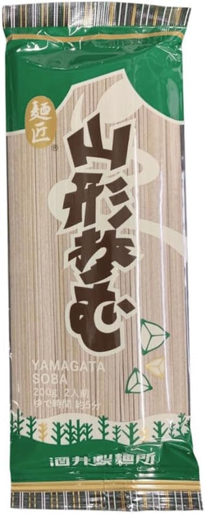 Mensho Yamagata Soba 5 Bags 10 Servings 1000g (200g×5 Bags) Year-End Soba Gift for Year-End and New Year Sakei Noodle Factory Yamagata