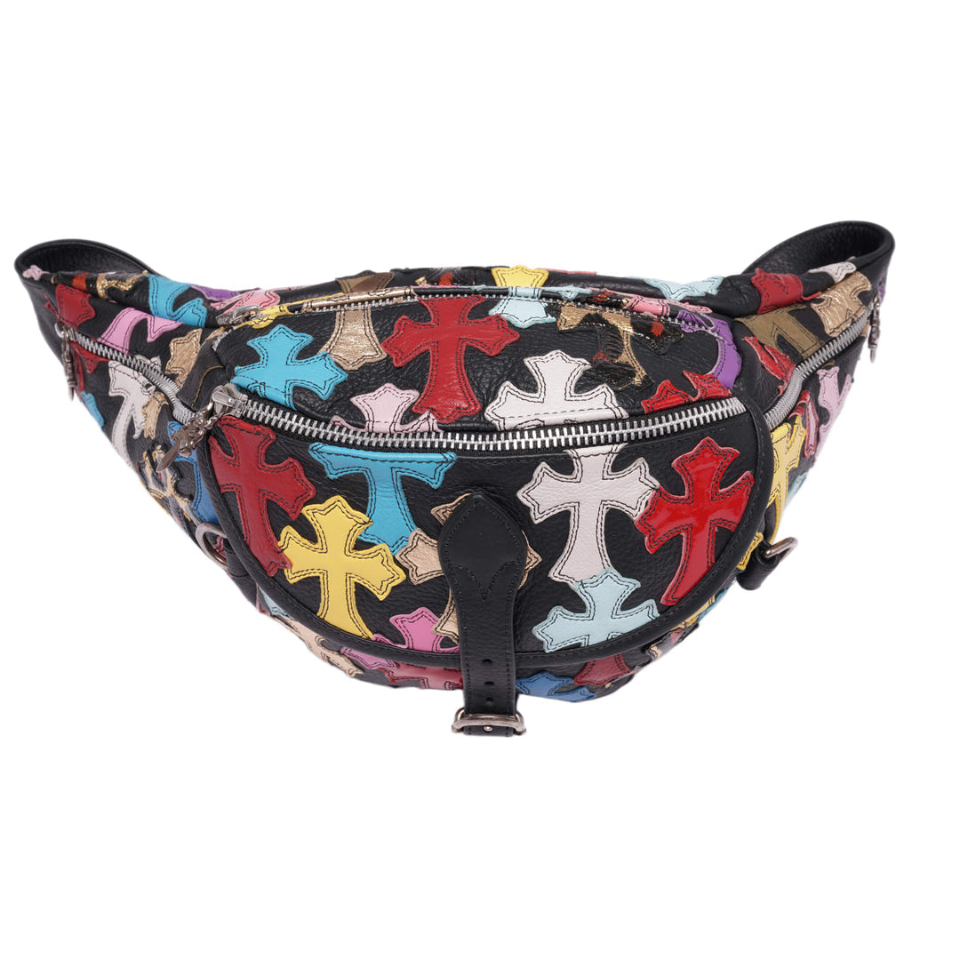 CHROME HEARTS 'MULTICOLOR' CROSS PATCH SNAT BAG