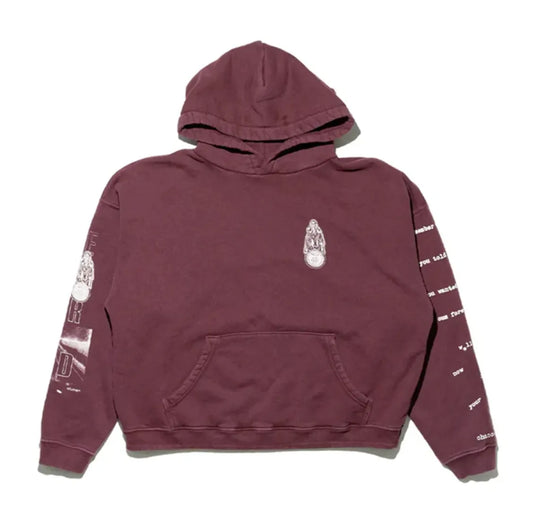 ENFANTS RICHES DÉPRIMÉS 'REMEMBER WHEN' BURGUNDY HOODIE