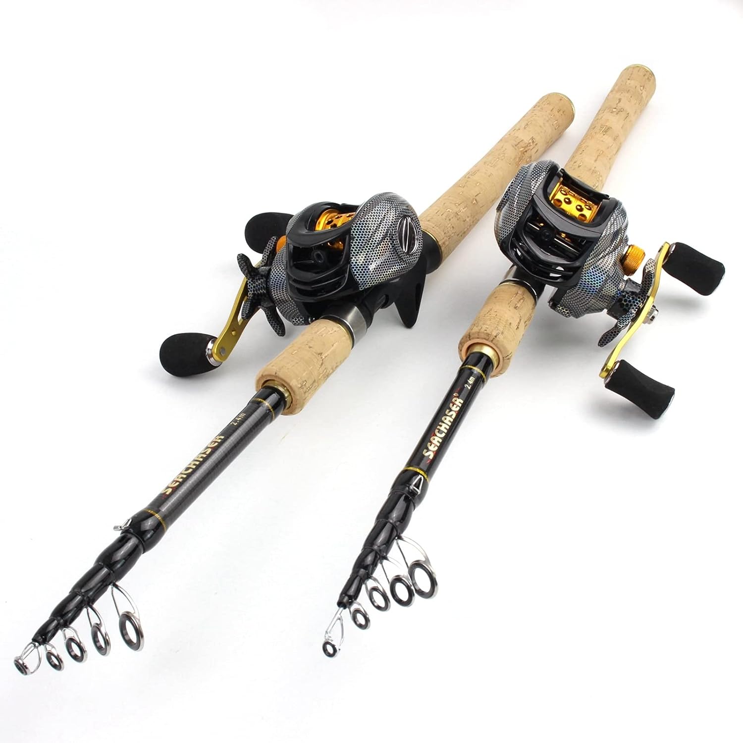 29cm Wooden Handle Lure Cast Rod and 18+1BB Reel Set, Fishing Rod Reel Combo, Long Range Casting Bait Rod, Cast Rod Cast Wheel Combination Trout Rod 1.8m-2.7m ZYYUJ