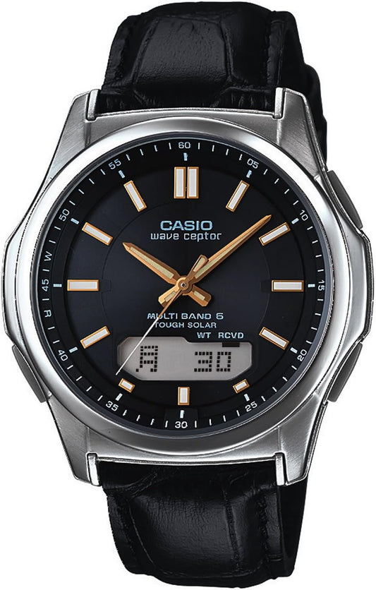 CASIO WVA-M630L-1A2JF WAVE CEPTOR Men's Wristwatch, Radio Solar, Compatible with 6 Stations Around the World