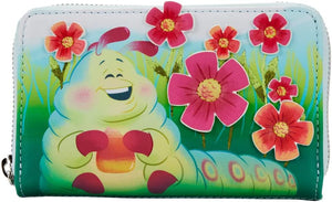 Loungefly Cartera con cremallera para mujer de Disney Pixar A Bugs Life Earth Day