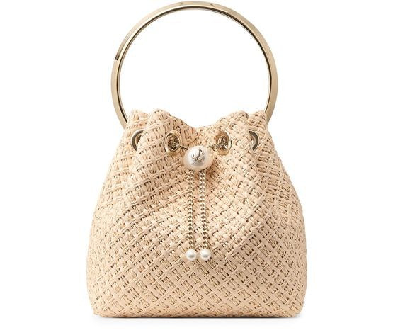 JIMMY CHOO Bon Bon raffia bag - Image 1