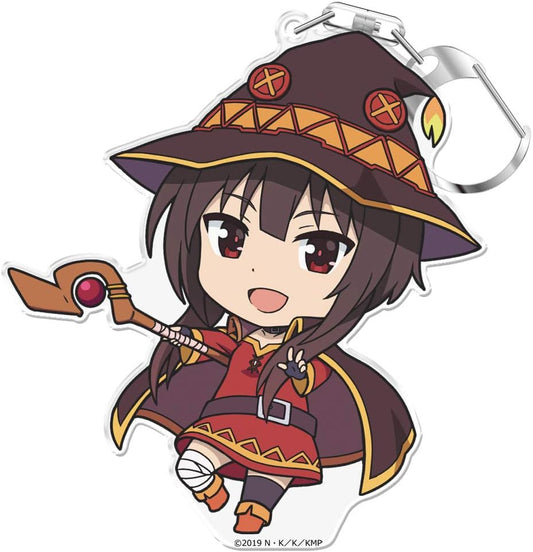 Blessing On This Wonderful World The Movie: Beni Legend: Punikoro! Key Chain (with Stand) Megumin