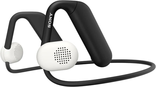 Sony Float Run Wireless Earphones, Open Ear Type, Off-Ear Design, Equipped with 0.6 inch (16 mm) Driver, Splashproof IPX4 Equivalent, Up to 10 Hours of Continuous Playback, Fast Charging Support,