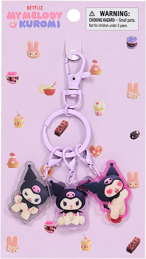 Sanrio Acrylic Keychain (Netflix Original Anime My Melody & Kuromi) Kuromi Acrylic Steel For Ages 3 and Up 883336