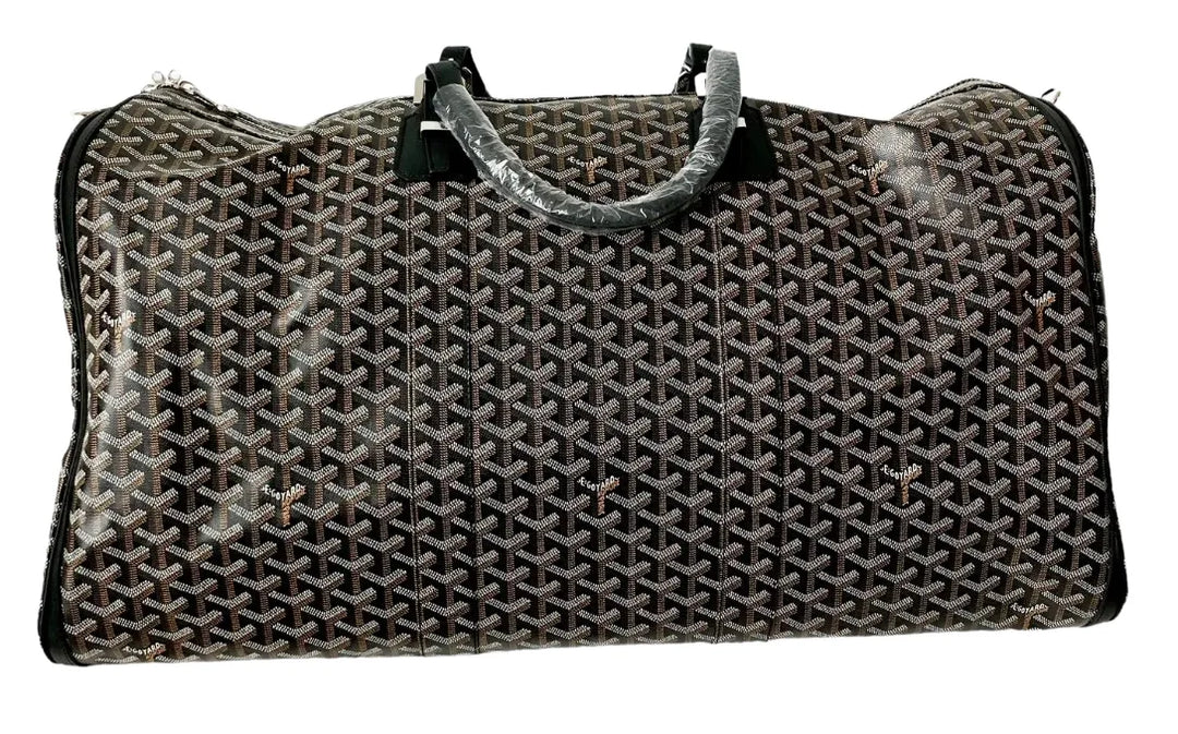 GOYARD 'BOSTON 60' BLACK DUFFLE BAG