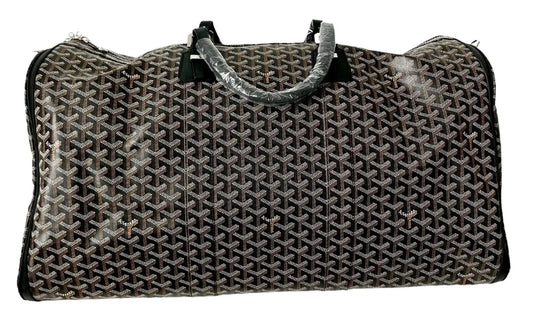GOYARD 'BOSTON 60' BLACK DUFFLE BAG