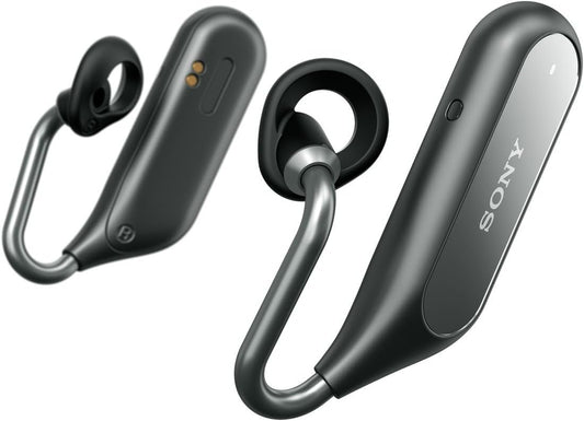ソニー 完全ワイヤレスイヤホン Xperia Ear Duo XEA20JP : オープンイヤー ボイスアシスタント機能 クアッドビームフォーミングマイク搭載 2018年モデル ブラック XEA20JP B