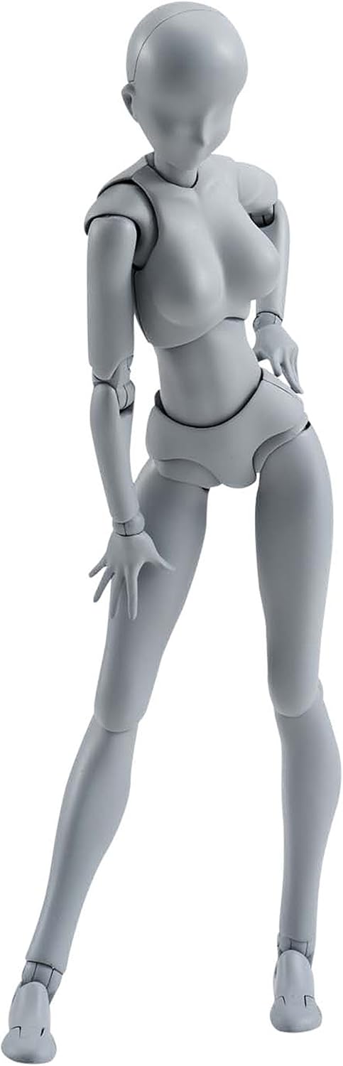S.H. Figuarts Body DX SET (Gray Color Ver.) Articulated figure approximately 5.3 in (135 mm) tall, made of ABS and PVC