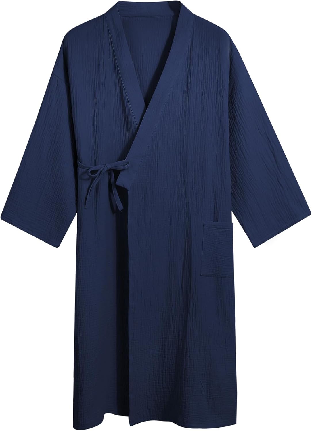 Sumolux Pajamas, Men's, Men's, Bathrobe, Sleepwear, Japanese Style, Yukata, 100% Cotton, Room Wear, Nightgown, Front Opening, Double Gauze, Comfortable, Sweat Absorbent, Moisture Wicking, Loose,