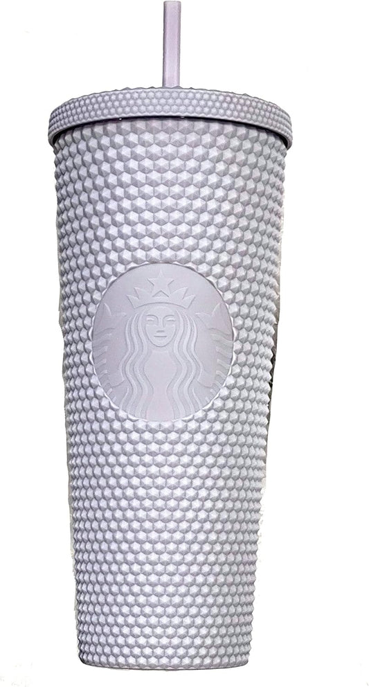 Starbucks 2021 - Vaso de vaso frío con tachuelas de 24 onzas (morado lavanda)
