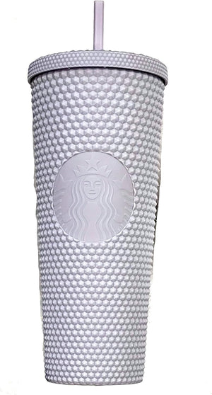 Starbucks 2021 - Vaso de vaso frío con tachuelas de 24 onzas (morado lavanda)